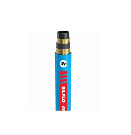 SAE100R2 Double Wire Braid Hose - Hi-Temp  Enduromax Wrapped Blue Cover